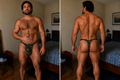 Men's Yutata Camo Thong, Large (Medium USA), New