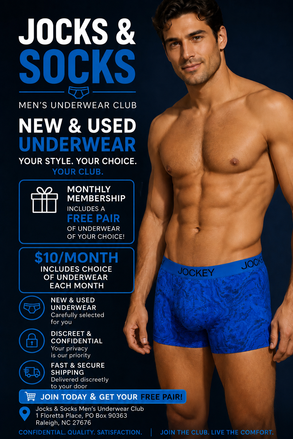 Monthly Underwear Club Subscription