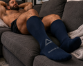 Men's Reebok sports socks, Navy Blue, 9-12, long on calf (Pre-owned)