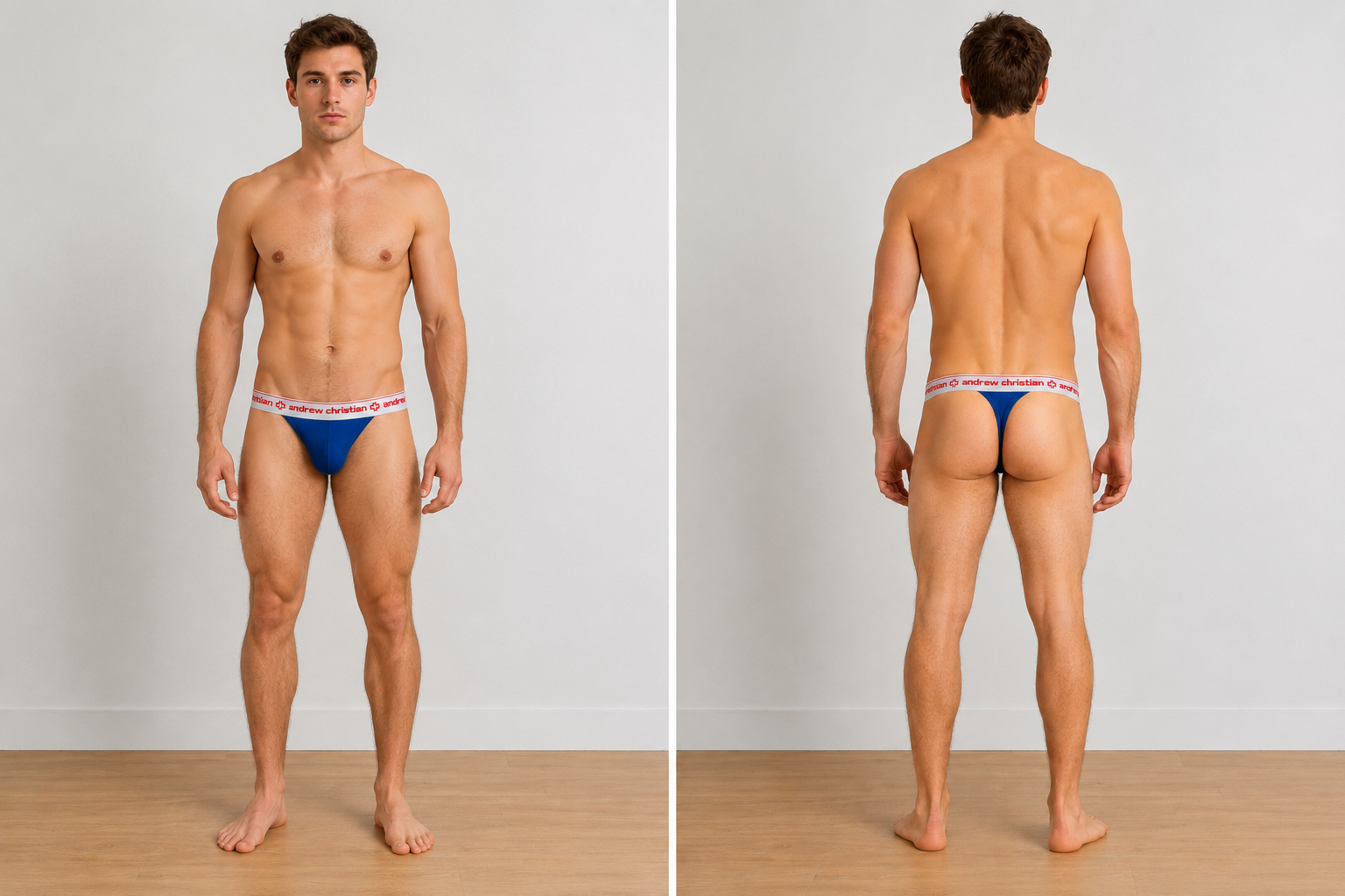 Men's Andrew Christian,  Jock Strap, Medium, Blue (Pre-owned)